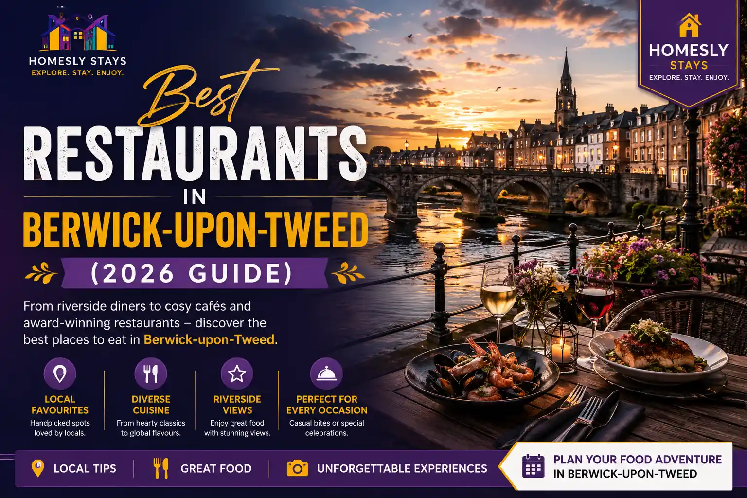 Best restaurants in Berwick-upon-Tweed with local dining and cafés in Northumberland