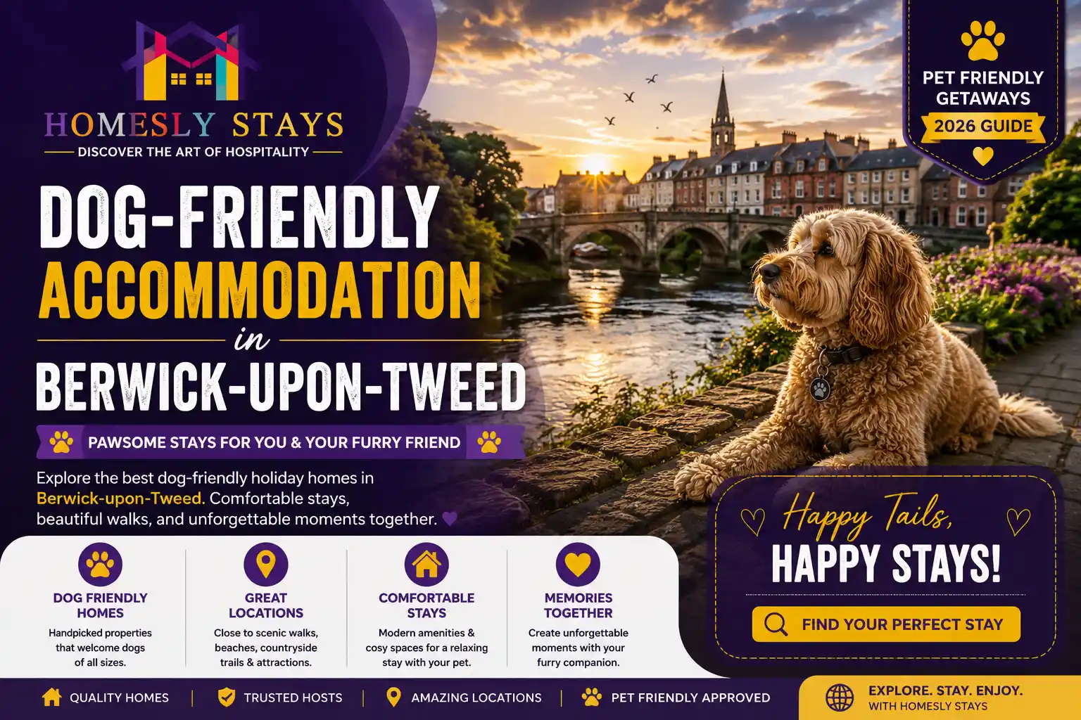 Dog-friendly stays in Berwick-upon-Tweed