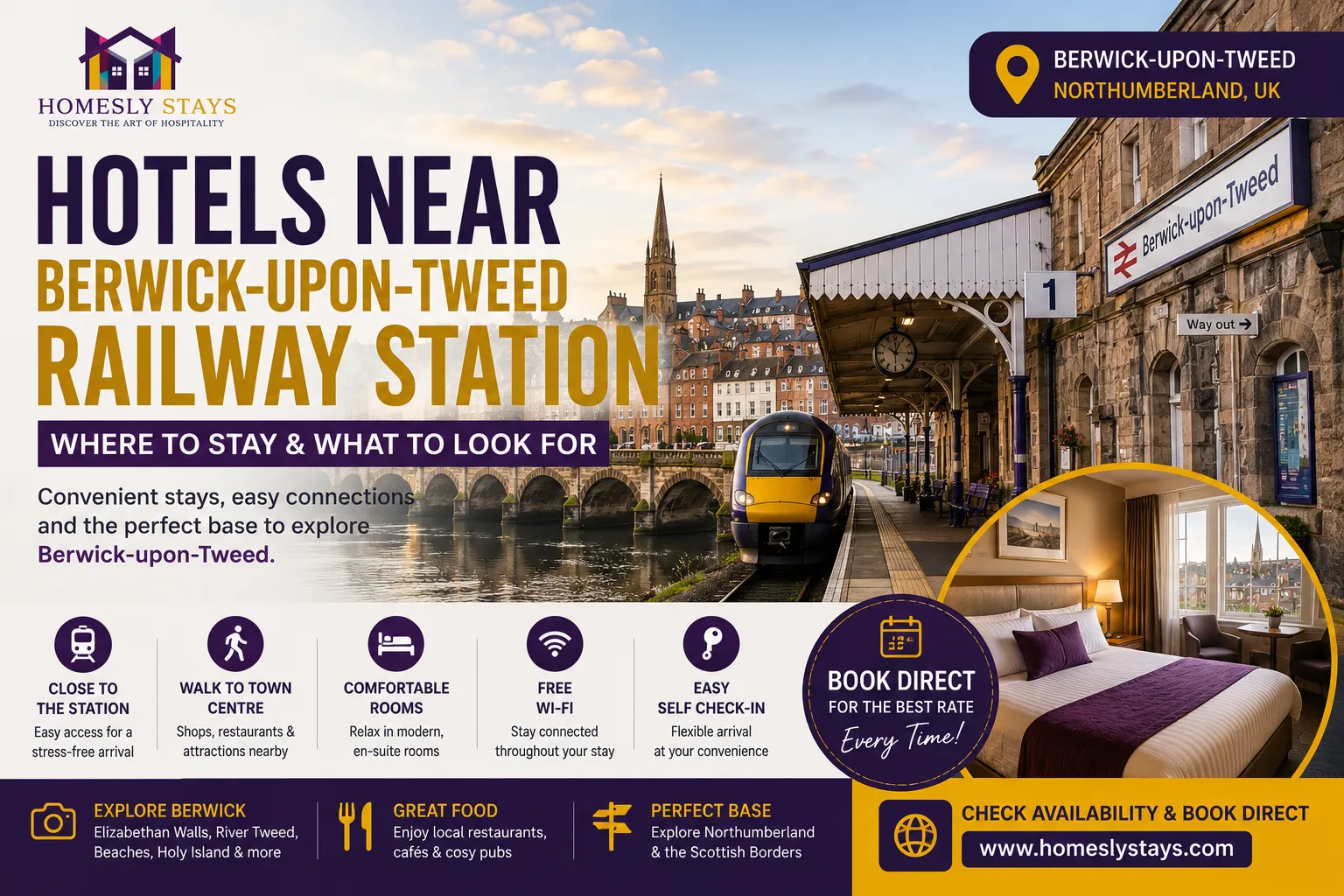 Hotels Near Berwick-upon-Tweed Railway Station